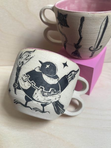 Bird guardian mug