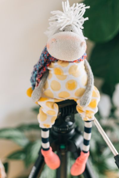 Nova - Original Sculpted Sock Horse with removable clothing
