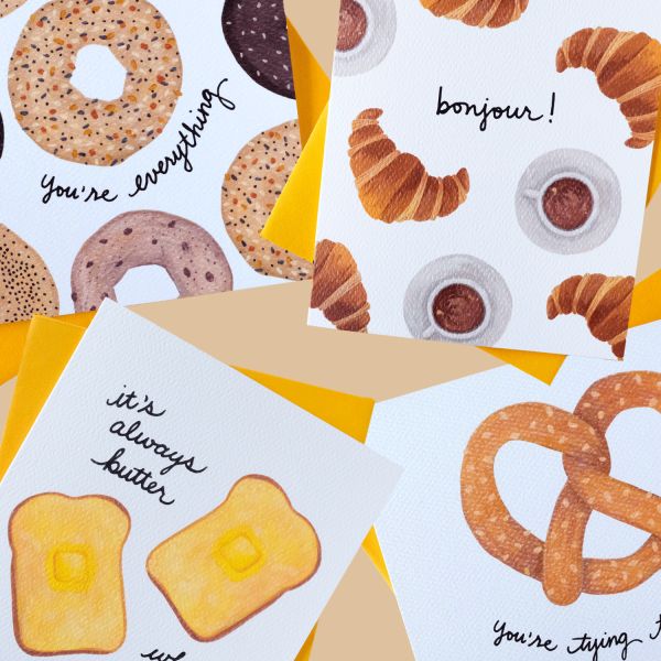 Let's Get That Bread Greeting Cards