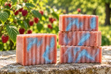 Raspberry Swirl Soap