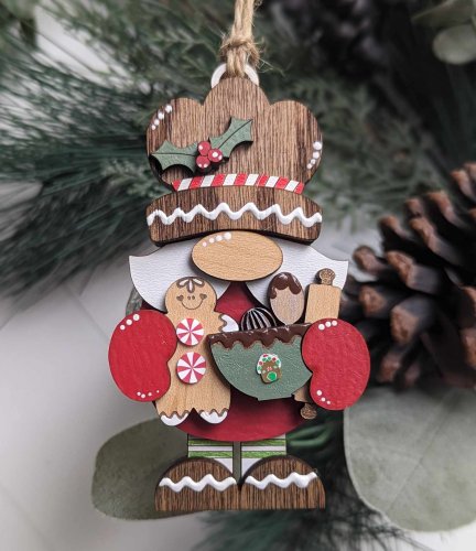 Gingerbread Gnome Ornament 