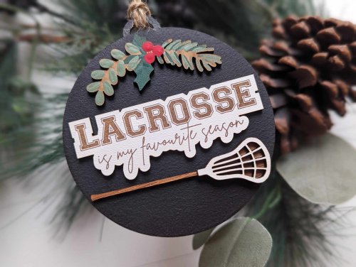 Lacrosse is my favourite season Ornament 