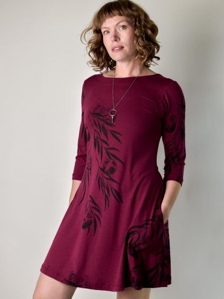 Pomegranate Josee Dress