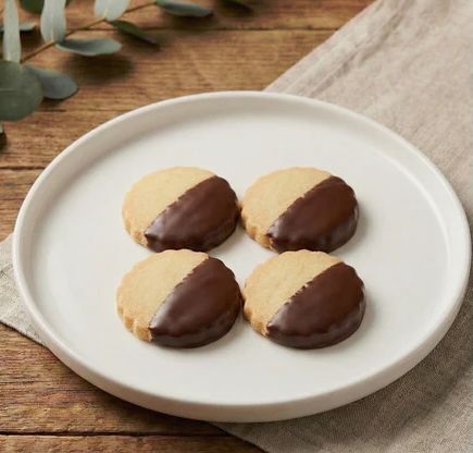 Dark Chocolate-dipped Shortbread