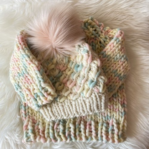 1 Year old Sweater and Beanie Set