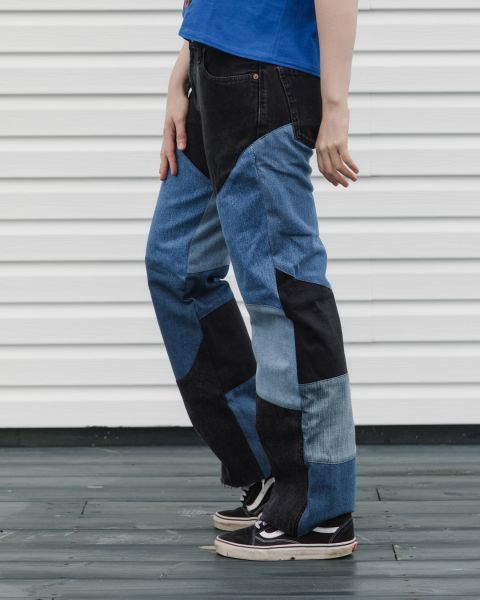 One of a Kind Upcycled Jeans