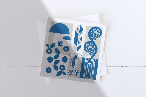 Wild mini greeting card