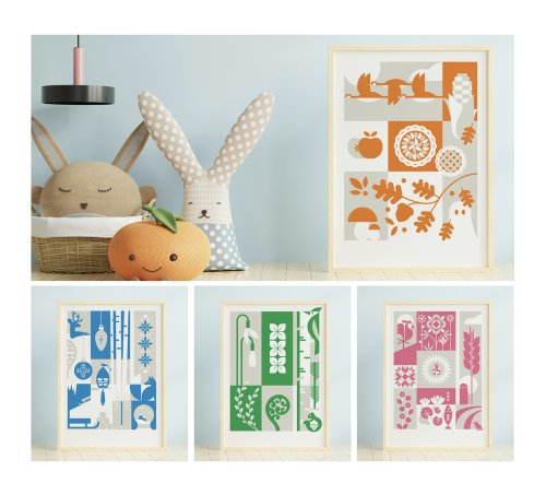 Four Seasons 8.5 x 11 Art Prints