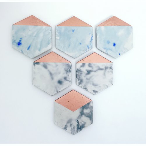 Geometric Concrete Coasters 