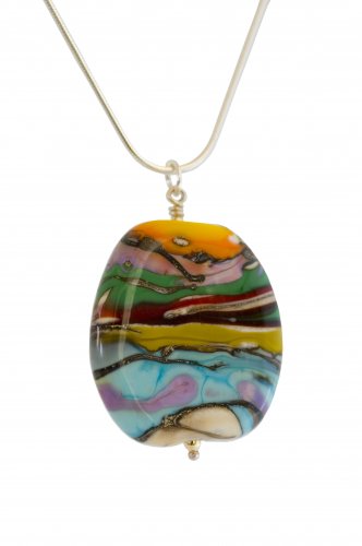 painted desert pendant