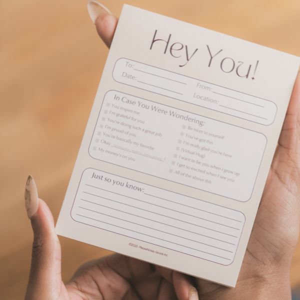 “Hey You, In Case You Were Wondering” Notepad