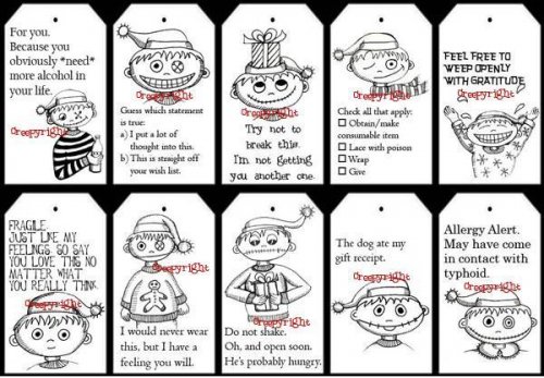 Beyond Inappropriate Gift Tags