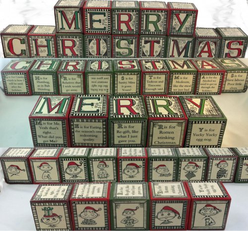 Snarky Merry Christmas Blocks