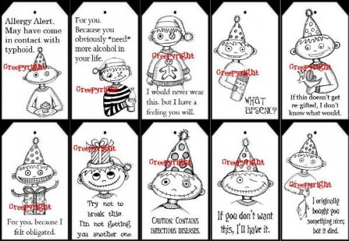 Inappropriate Gift Tags
