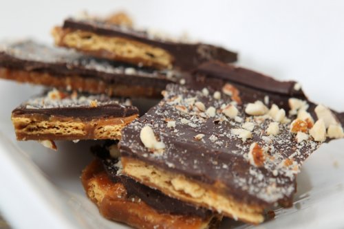 Dark Chocolate Toffee Biscuit