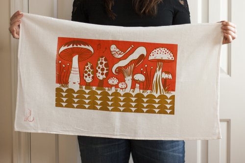 The Fabulous Fungus Among Us tea towel
