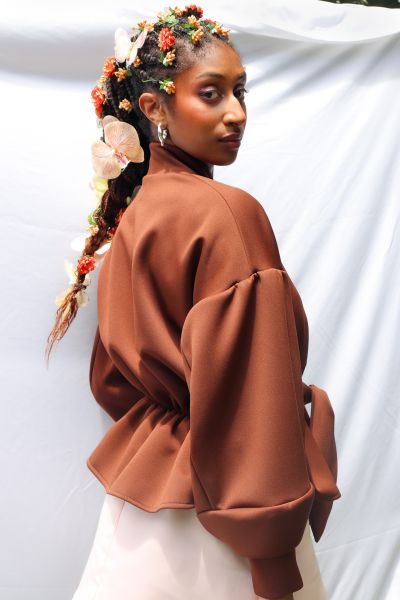 Brown Wrap Jacket