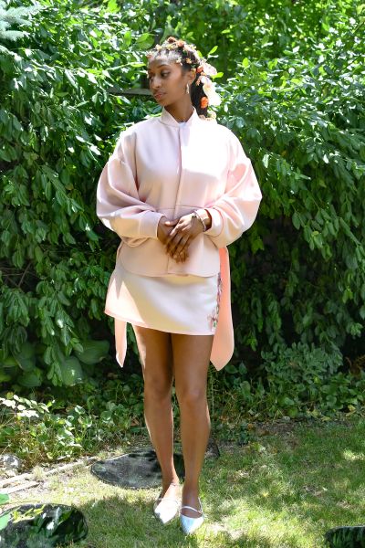 Pink wrap jacket