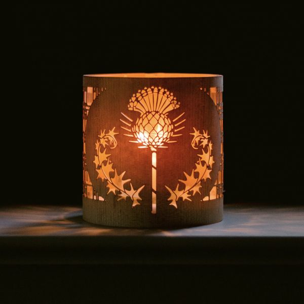 A thistle design