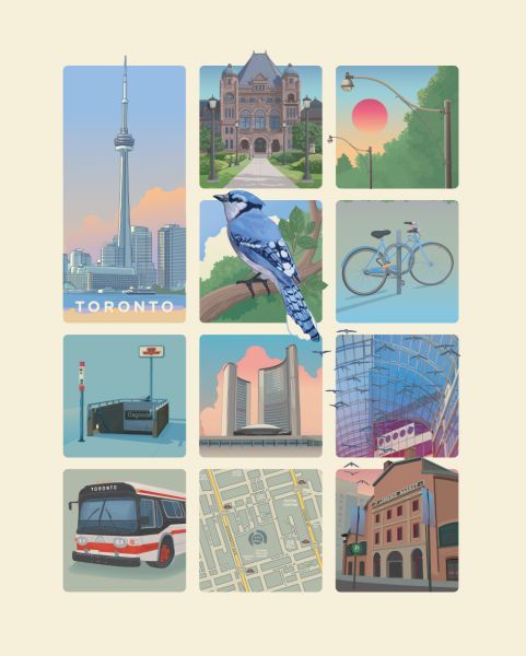 Toronto Grid Print
