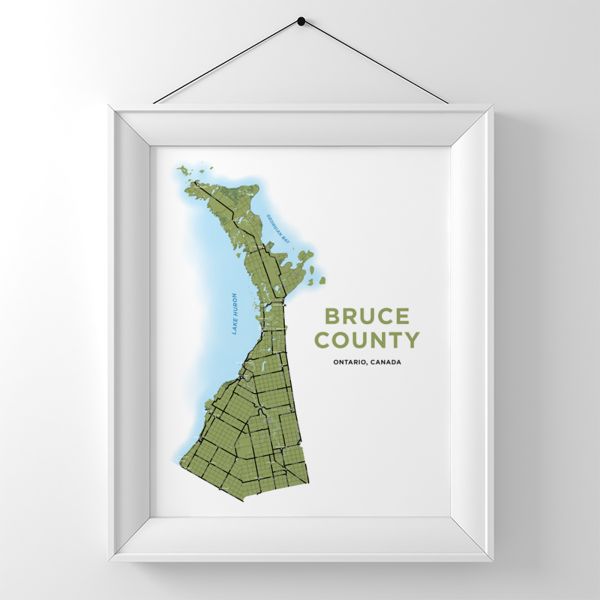 Bruce County Map Print
