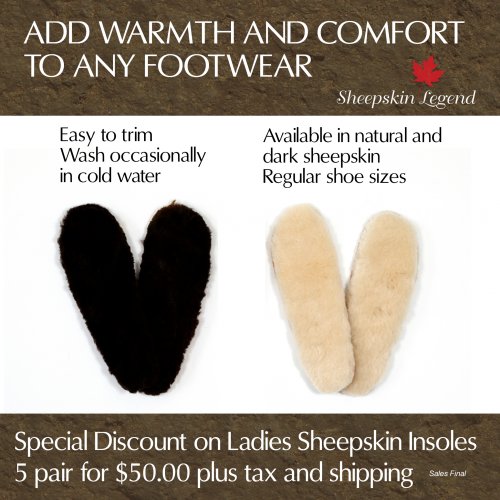 Ladies Sheepskin Insoles