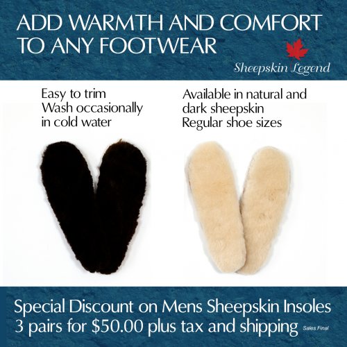 Mens Sheepskin Insoles