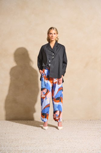Nuage Shirt - Italian Poplin Black