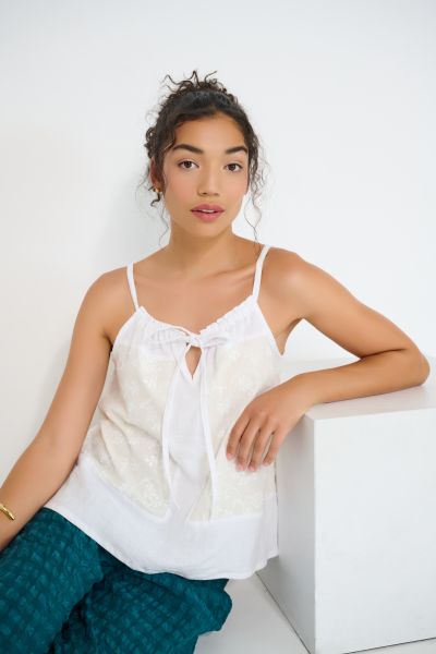 Stellaire Cami -White & Ivory