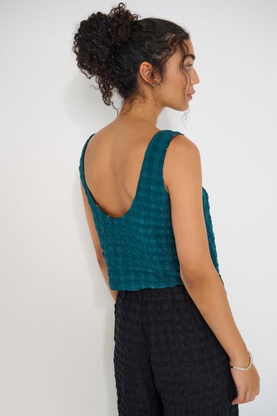 Reef Reversible Top - Petit Surfer & Deep Teal