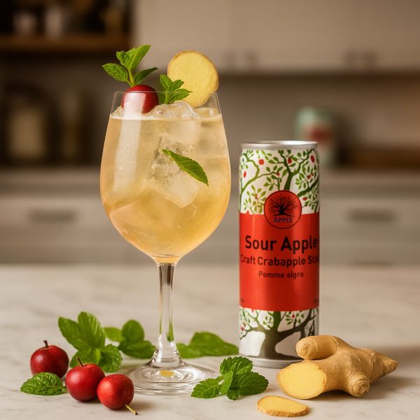 Festive Crabapple Fizz,