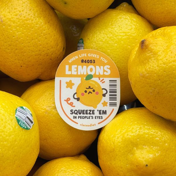 Squeeze 'Em Lemon Sticker