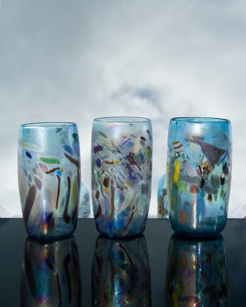 Iridiscent Aqua Nassau Cup