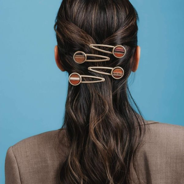 Luxury Wood-Adorned Hair Clip