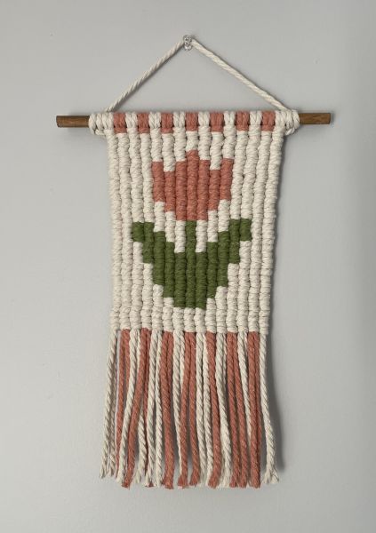 Pink Tulip Wall Hang