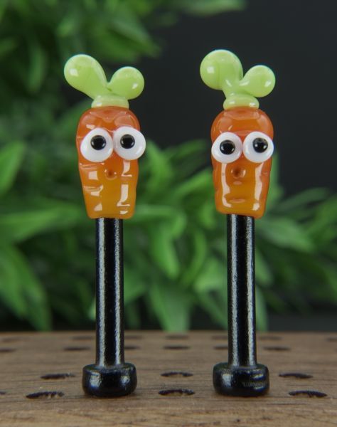 Carrots With Eyes - Custom Cribbage Pegs