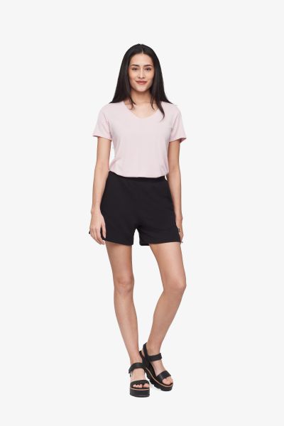 Avery Tee in Pink Quartz + Starboard Short in Black