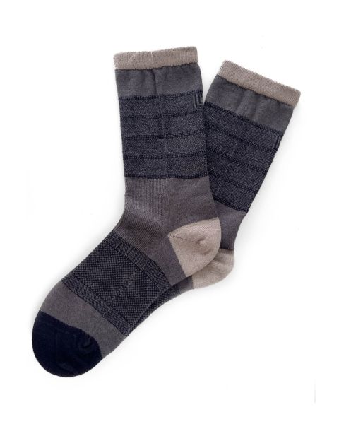 Tri-color merino socks