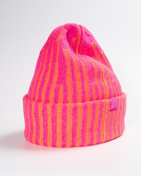 Two-tone merino wool beanie