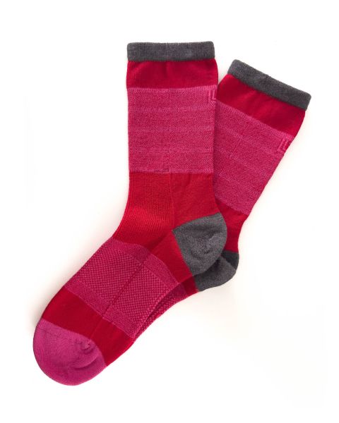 Tri-color merino socks