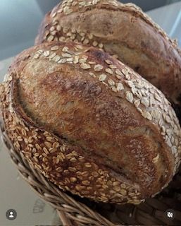 Organic sourdough honey and roasted oat