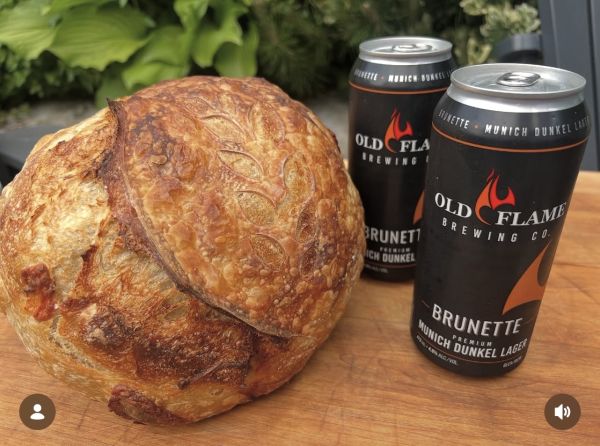 Old Flame and old cheddar sourdough