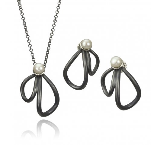 Petal Earrings and Necklace