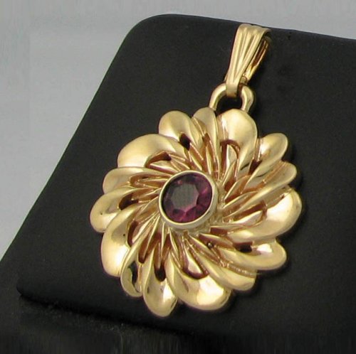 Gold and Ruby Pendant