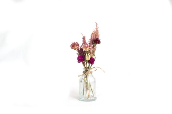 Dried Floral Arrangement - bud vase