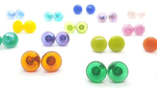 Glass Stud Earrings
