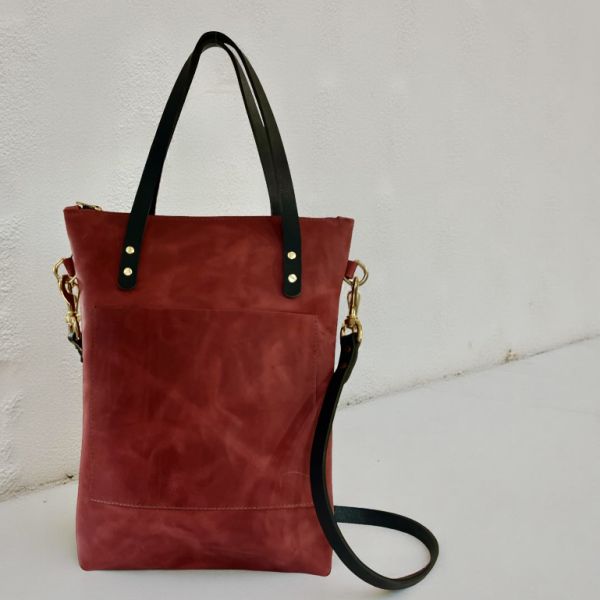 Leather Laptop Bag - Lined