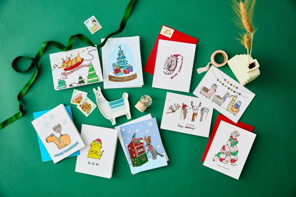 collection of holiday cards