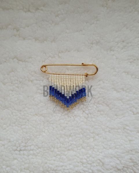 Beaded Fringe Pin/Brooch