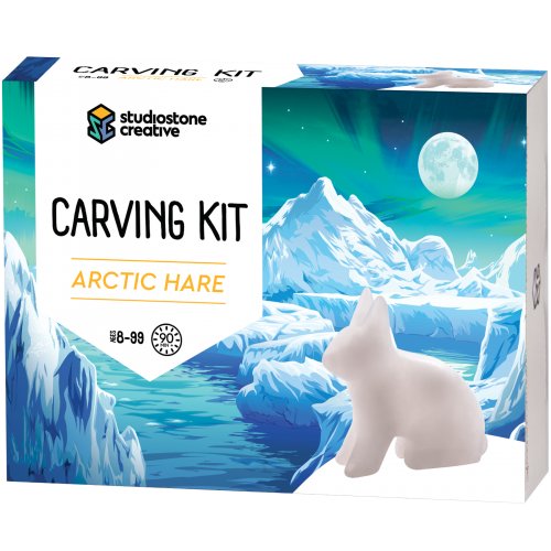 NEW! Arctic Hare Alabaster Carving Kit
